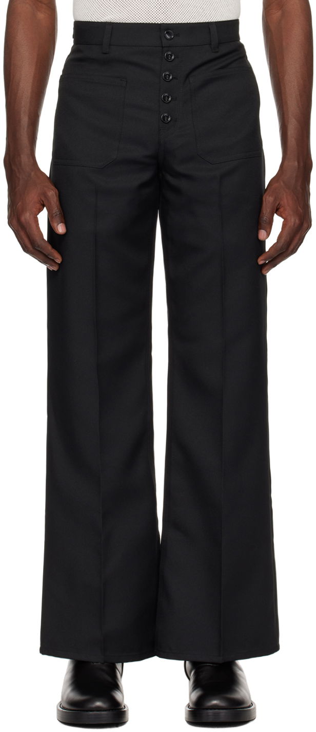 Nohavice Courrèges Multiflex Flared Trousers Čierna | 124CPA201PL0136, 0