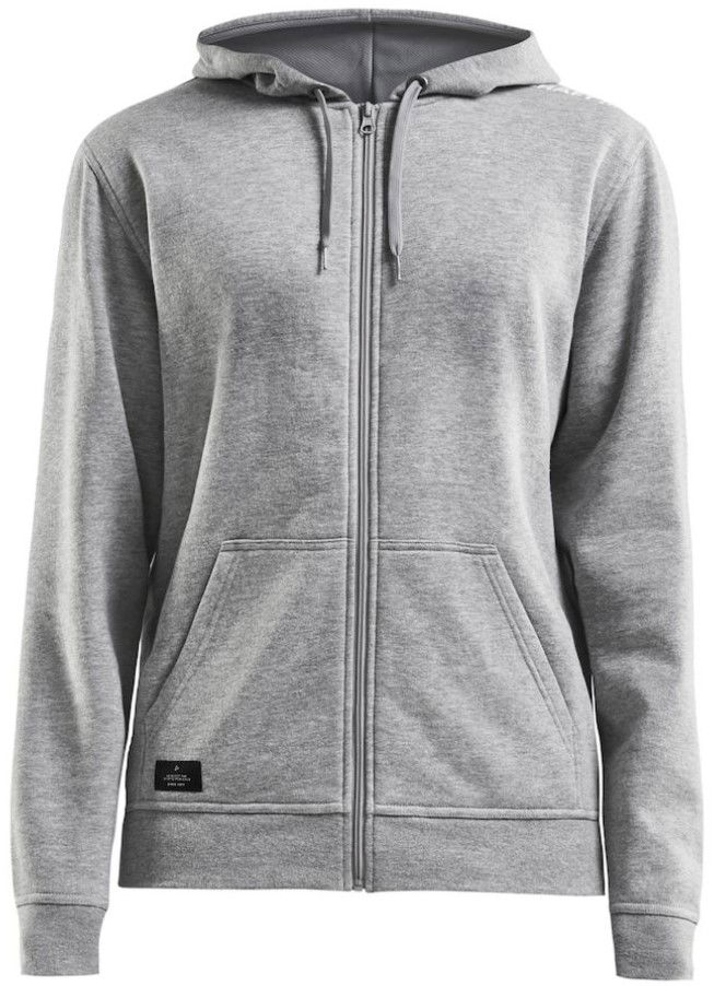Mikina Craft COMMUNITY Full-Zip Hoodie Šedá | 1908906-950000