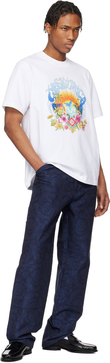 Tričko Casablanca Casablanca Surf Trip Graphic T-Shirt Biela | MS25-JTS-001-04, 3