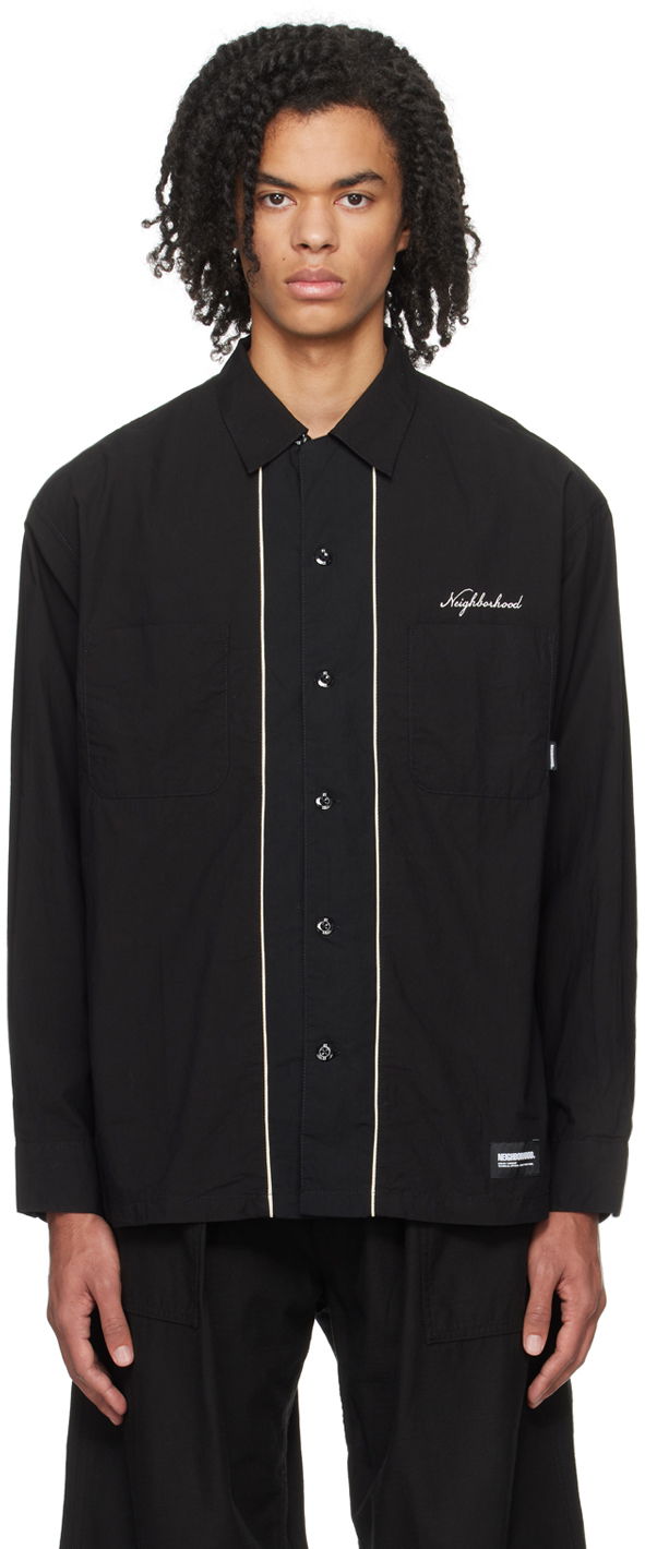 Košeľa Neighborhood Piping Shirt Čierna | 232TSNH-SHM04, 0