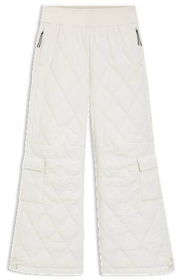 Cargo nohavice BOSS Ski Quilted Water-Repellent Cargo Trousers Biela | 50544382, 0