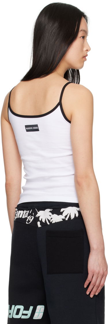 Tielko Marine Serre Marine Serre Moon Logo Jersey Tank Top Biela | WTT029A CJER0008, 2