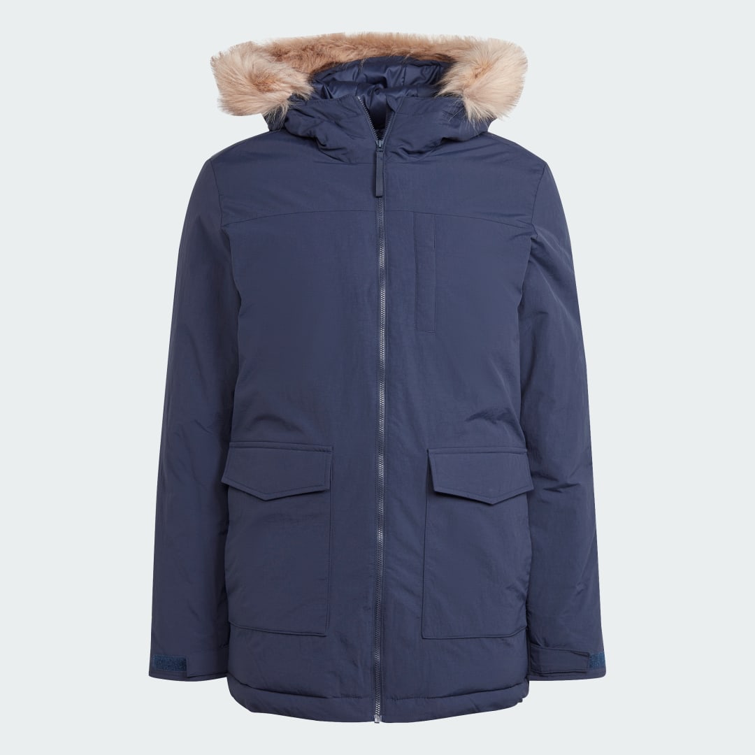 Parka adidas Performance Parka With Hood Modrá | IK0552, 1