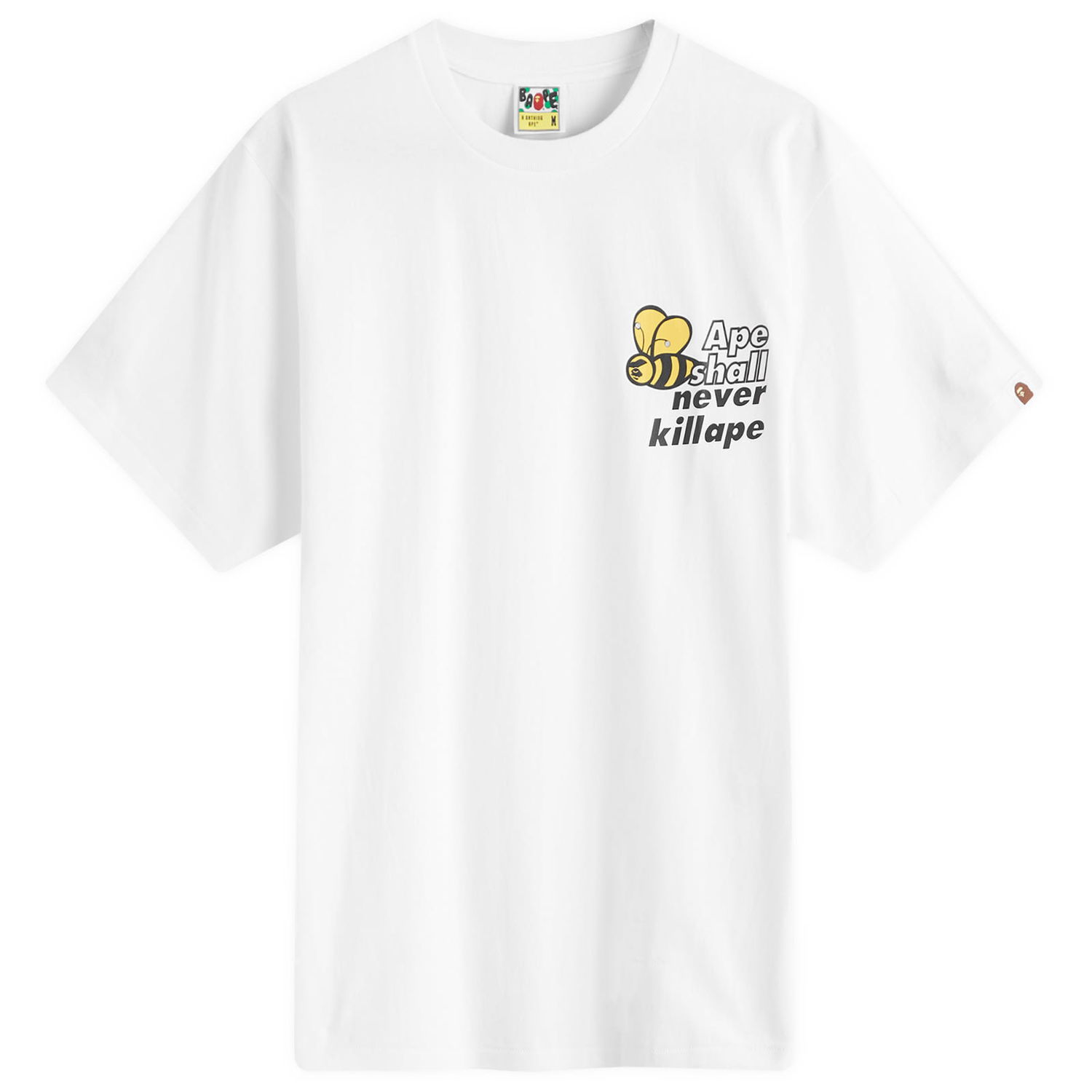 Tričko BAPE ASHKA Bee Logo T-Shirt Biela | 001TEK301045M-WHT, 0