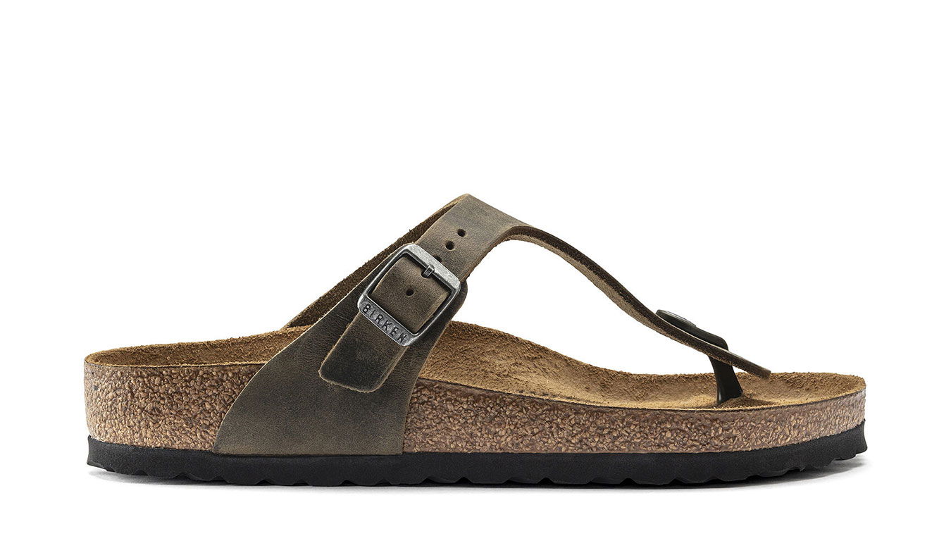 Tenisky a topánky Birkenstock Gizeh FL Faded Khaki Narrow Fit Hnedá | 1019383, 0