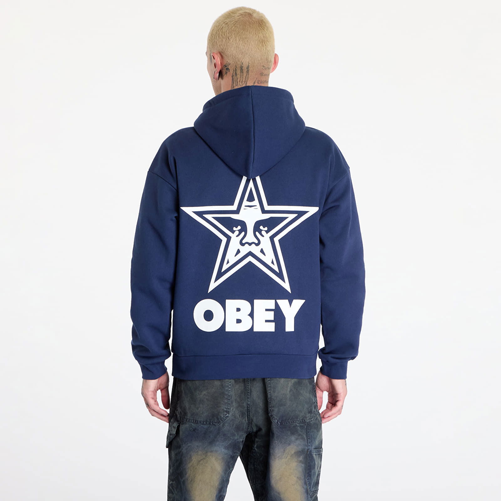 Bold Star Extra Heavy Hoodie Academy Navy