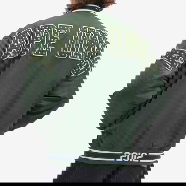 Bomber bunda AAPE by A Bathing Ape AAPE Ice Hockey Varsity Jacket Zelené | AAPJKM7676XXNGRD, 3
