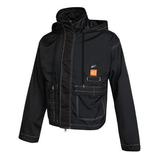 Vetrovka Nike KD Swoosh Embroidered Pattern Woven Basketball Jacket Čierna | CV2404-010, 0