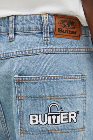 Džínsy Butter Goods Lock Baggy Denim Jeans Modrá | P19147, 4