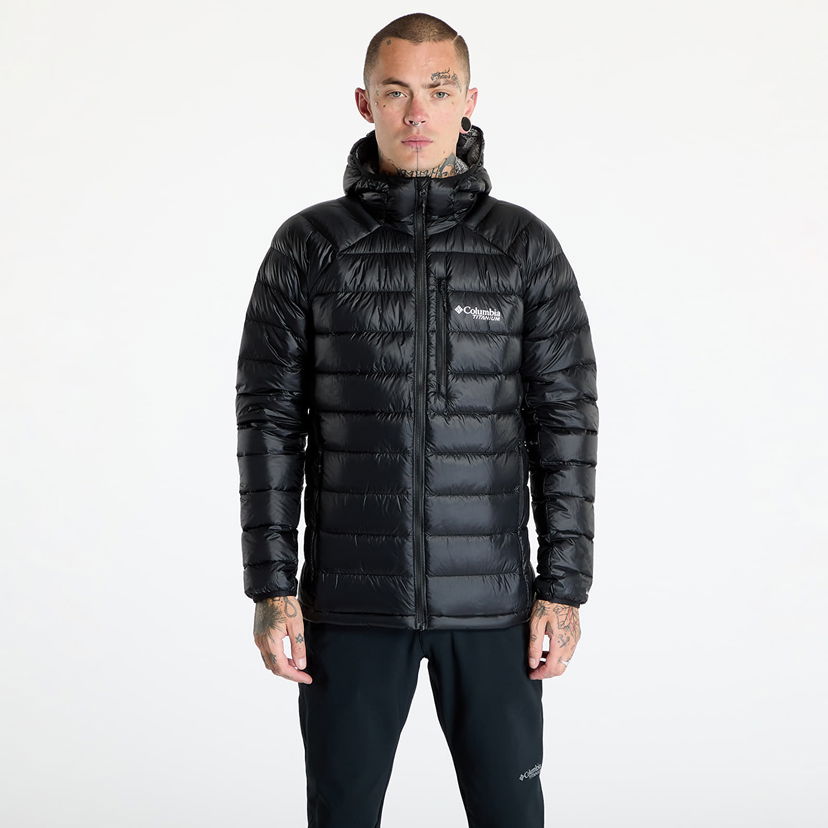 Prešívaná bunda Columbia Arctic Crest™ Down Hooded Jacket Black Čierna | 2088774010