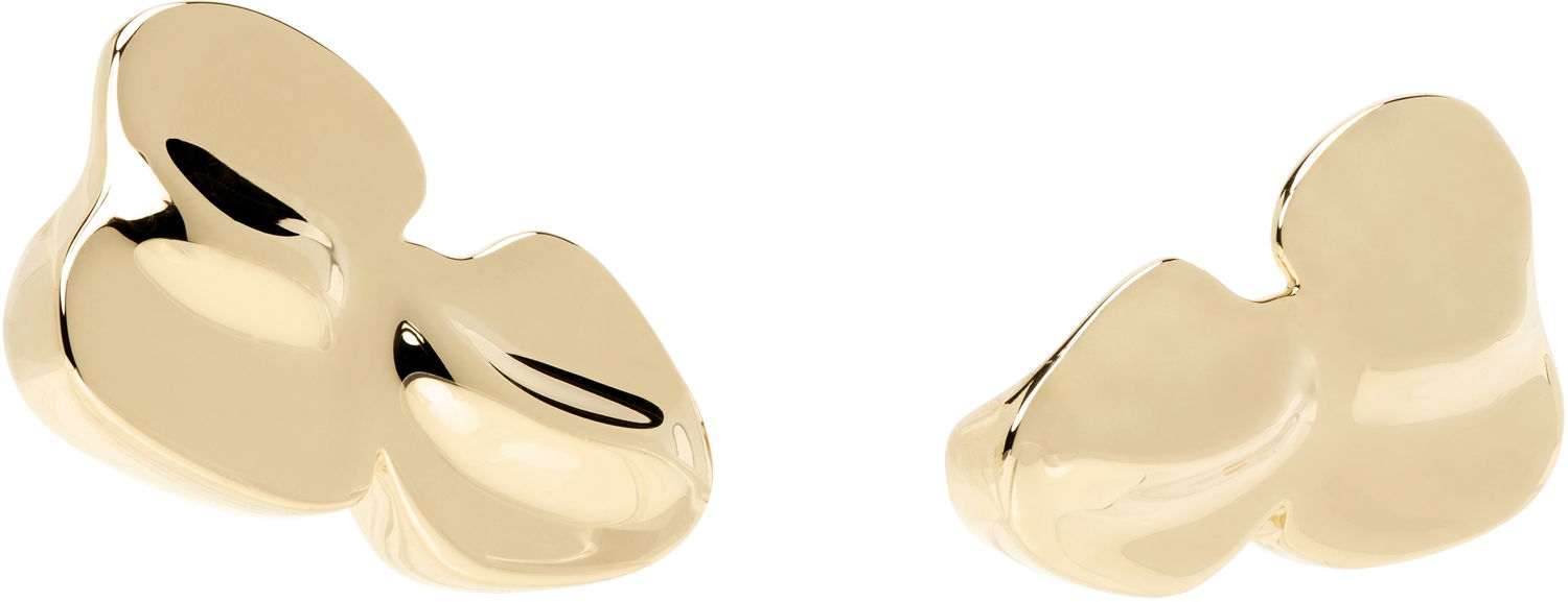 Náušnice Acne Studios Acne Studios Croco Scale Brass Earrings Žltá | C50462-, 1