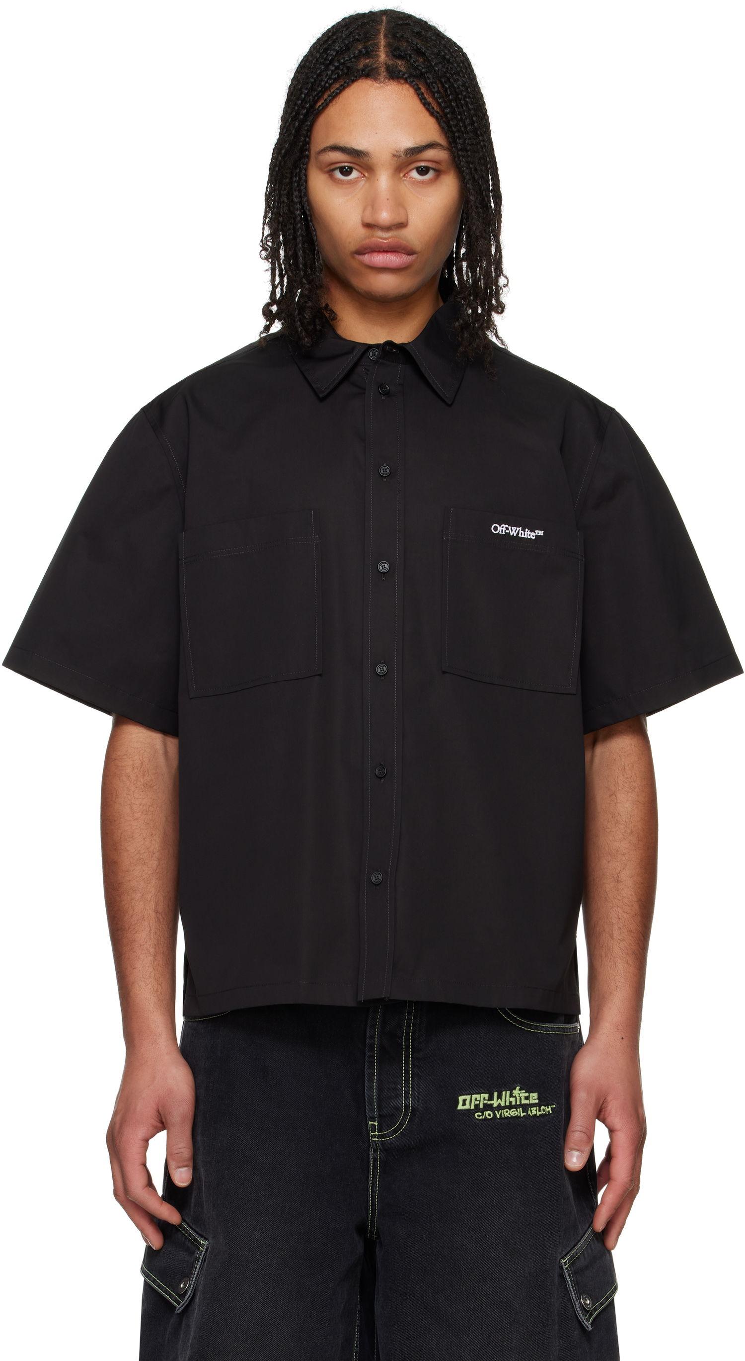 Košeľa Off-White Off-White Bookish Summer Shirt Čierna | OMGG002C99FAB0021001, 0
