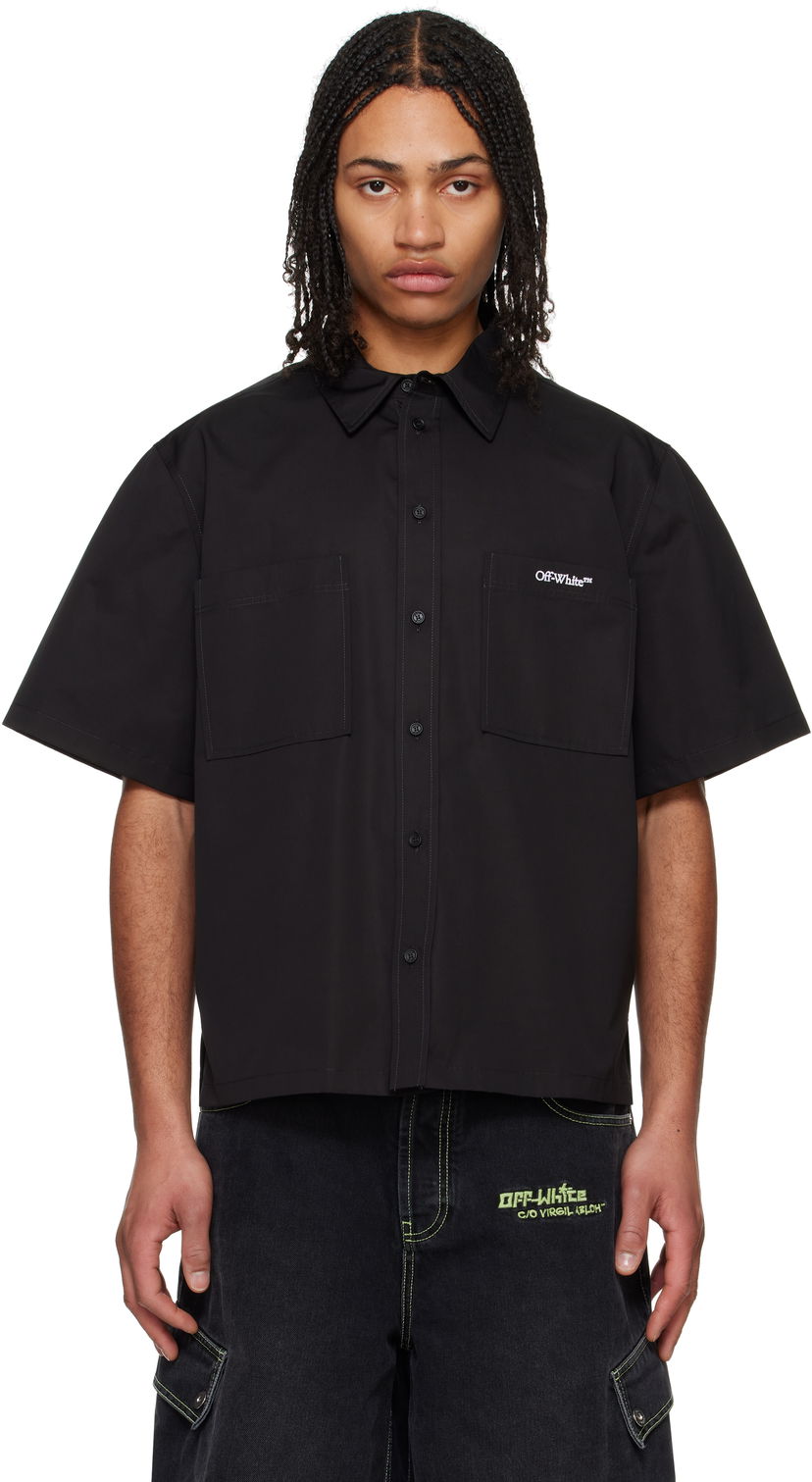Košeľa Off-White Off-White Bookish Summer Shirt Čierna | OMGG002C99FAB0021001
