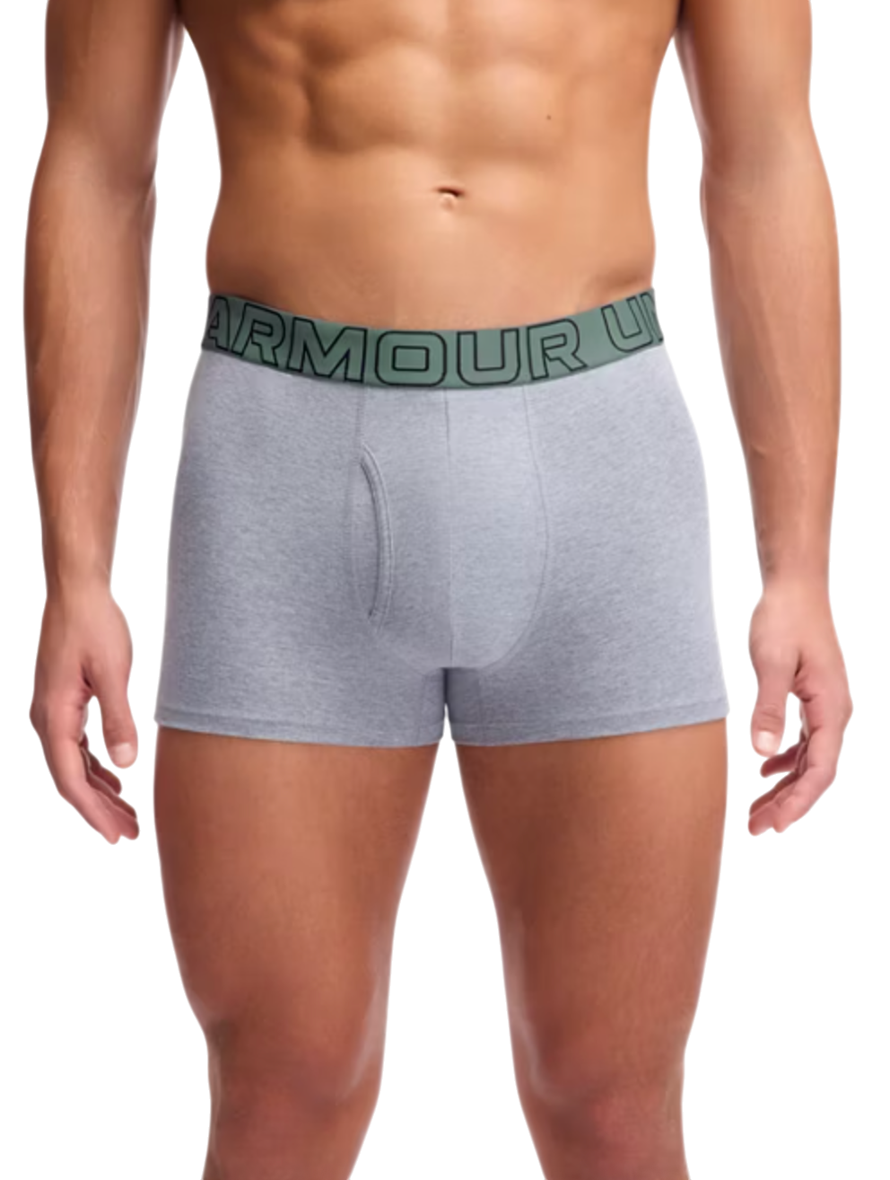 Boxerky Under Armour Under Armour SOLID 3in Boxer Shorts, 3-Pack Zelené | 1383891-035, 1