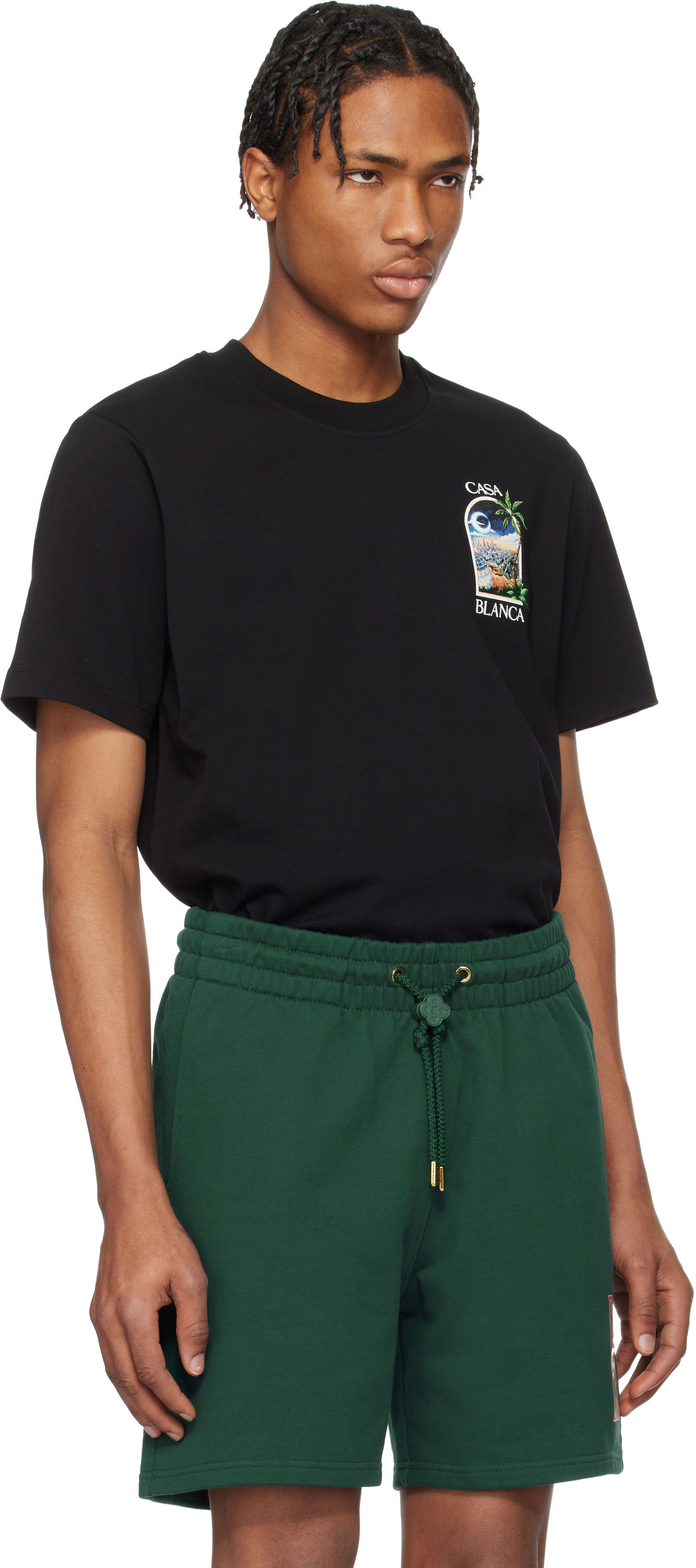 Tričko Casablanca Casablanca LA Night Graphic T-Shirt Čierna | MS25-JTS-001-11, 1