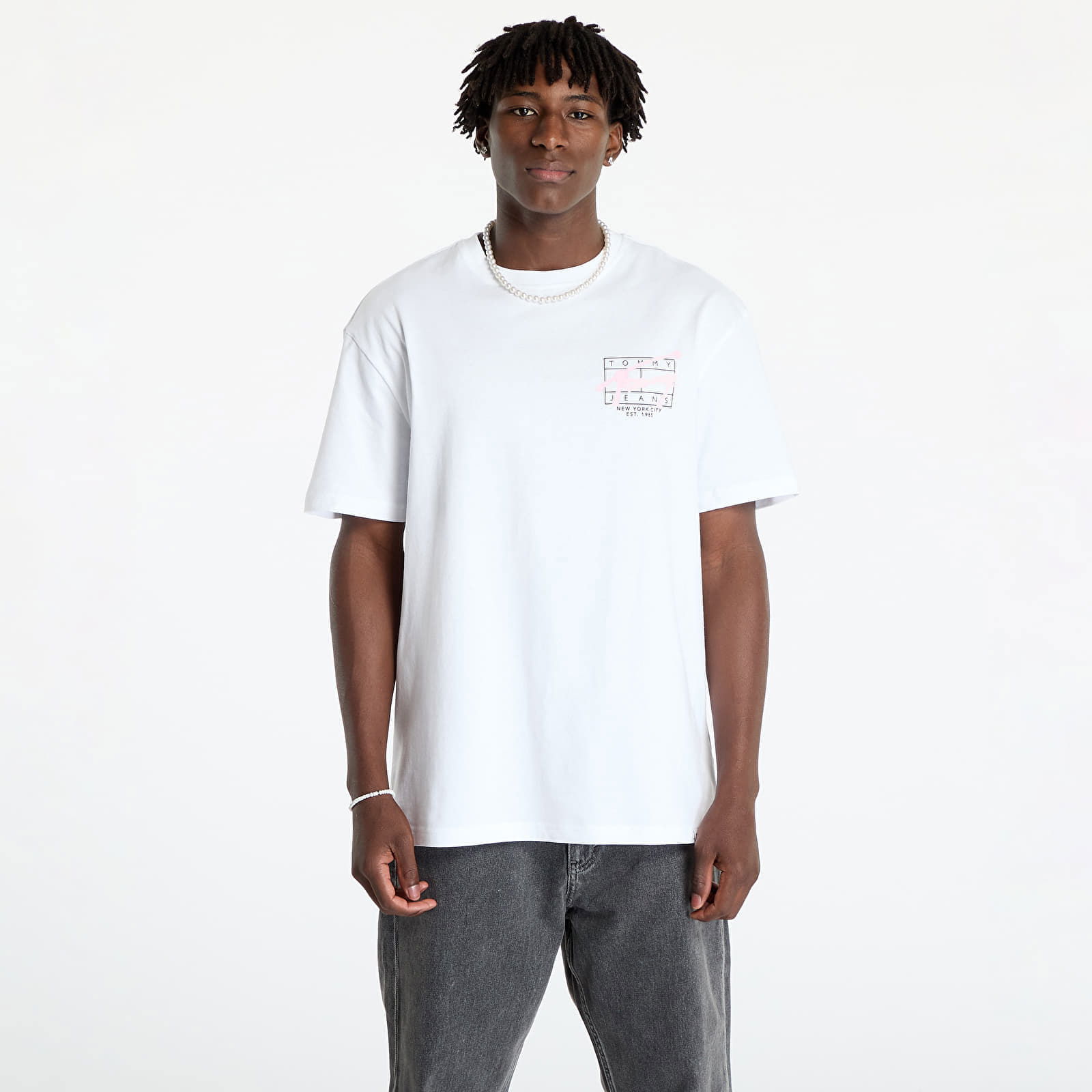 Reg Spray Tee Ss White