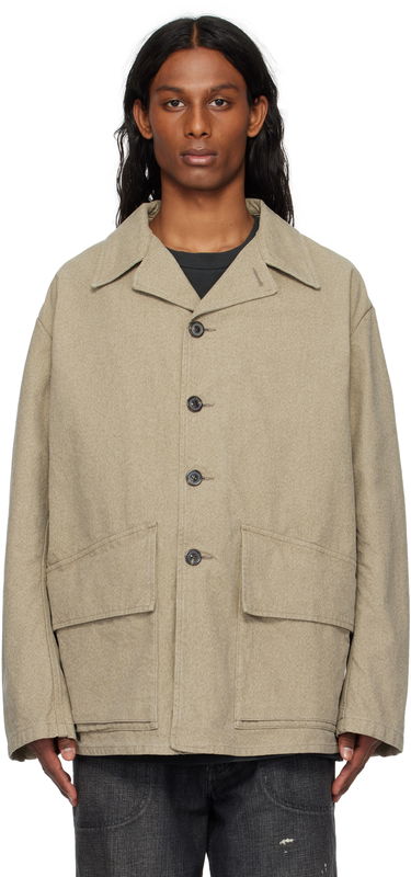 Bunda Maison Margiela Maison Margiela Cotton Caban Jacket Béžová | S50AM0629 M35310, 0