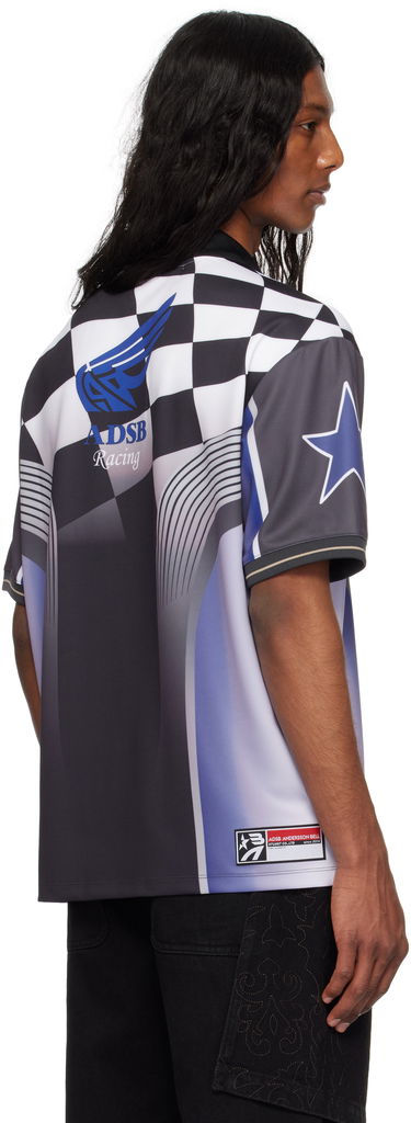 Dres Andersson Bell Andersson Bell Checkerboard Racing Polo Čierna | atb1298m, 2