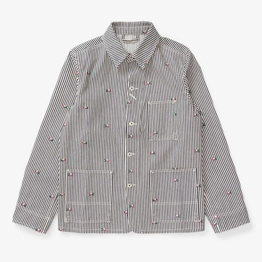 Bunda KENZO PARIS Rinse Striped Workwear Denim Jacket Rôznofarebný | FD55DV1026J1-DM, 1