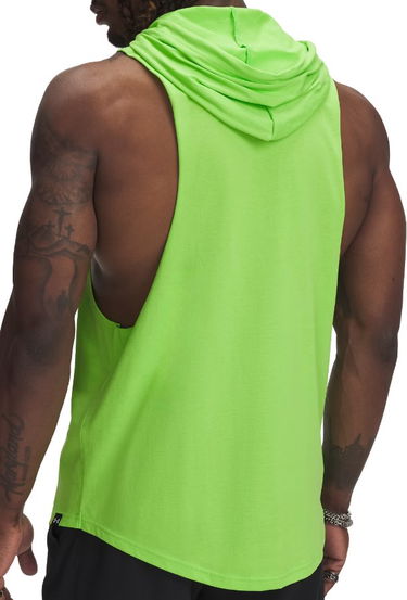 Tielko Under Armour Project Rock Wire Sleeveless Hoodie Zelené | 1389986-362, 2