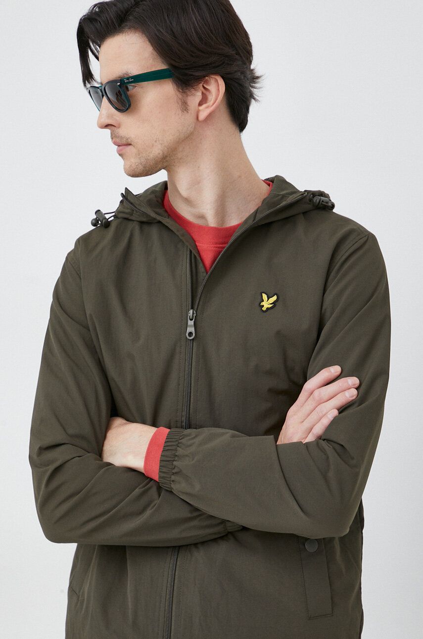 Vetrovka Lyle & Scott Zip Through Hooded Jacket Hnedá | JK464V.W485, 0