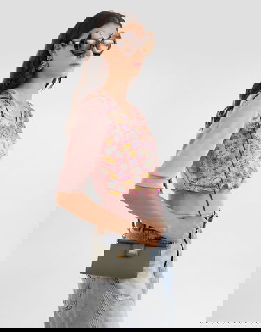 Taška cez rameno Dolce & Gabbana Plongé Calfskin Mini Phone Bag Zelené | BI3367A9S2580560, 1