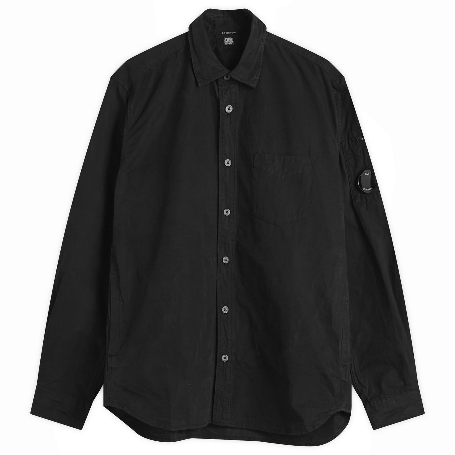 Košeľa C.P. Company Microreps Lens Shirt Čierna | 19CMSH270A-110324G-999, 1