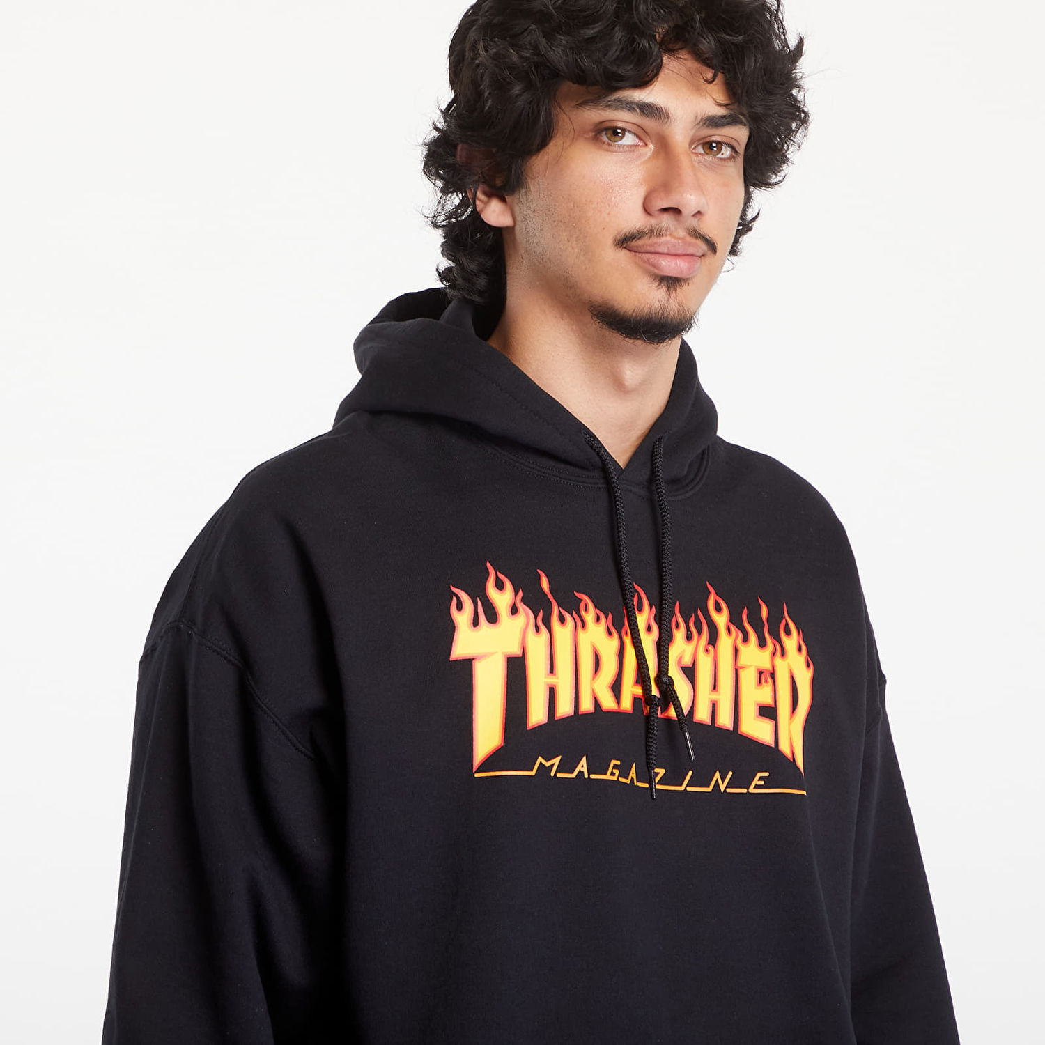 Mikina Thrasher Flame Logo Hoodie Čierna | 113102BK, 1