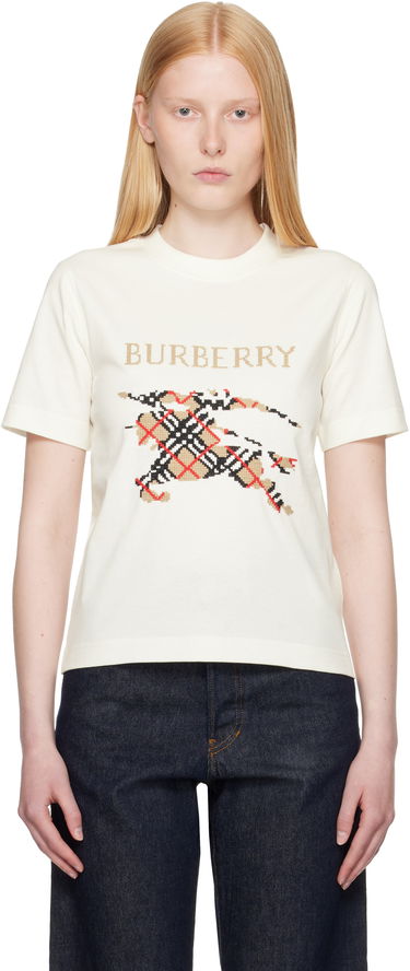 Tričko Burberry Burberry Large Logo Graphic T-Shirt Biela | 8110955, 0