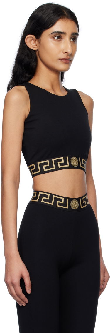 Tielko Versace Versace Greca Border Sports Bra Čierna | 1015878_1A11143_1B000, 4