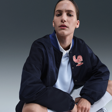 Bomber bunda Nike Nike Air Woven FFF Bomber Jacket Navy | HF5142-492, 3