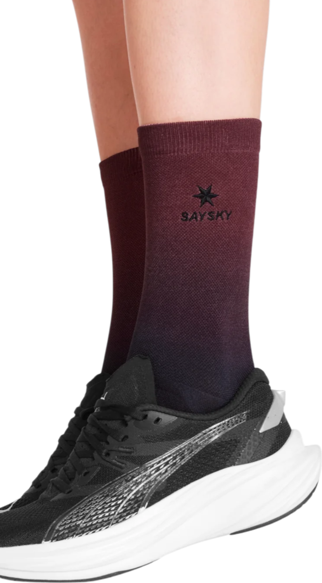 Ponožky Saysky Saysky Drip Dye High Socks Vínová | ouaso201c1036-ouaso201c1036, 0