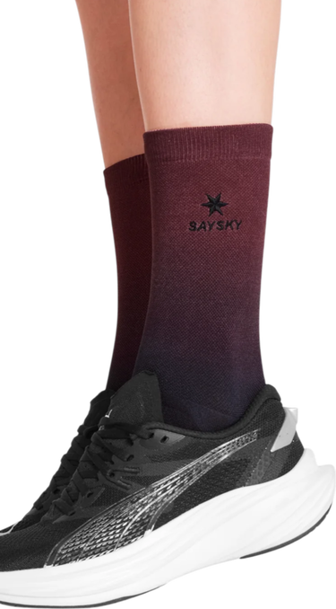 Ponožky Saysky Saysky Drip Dye High Socks Vínová | ouaso201c1036-ouaso201c1036, 0