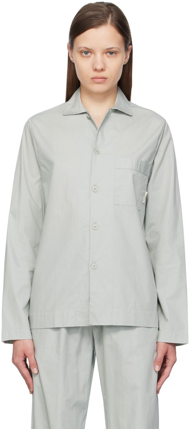 Pyžamo Museum of Peace & Quiet Lounge Pyjama Shirt Zelené | MOPQ-SS24-27, 0