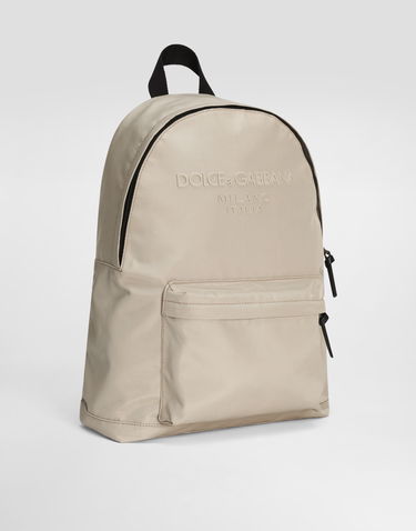 Batoh Dolce & Gabbana Dolce & Gabbana Nylon Logo Backpack Béžová | EM0074AB12480009, 1