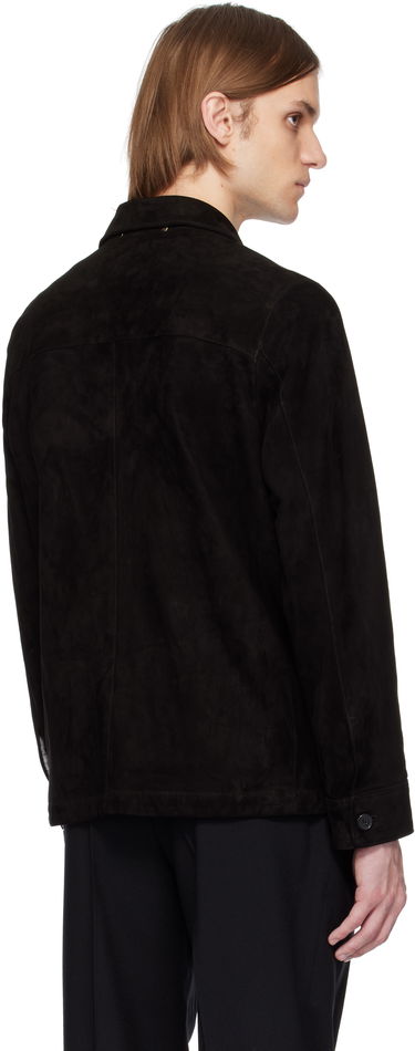 Bunda Paul Smith Paul Smith Casual-Fit Suede Jacket Čierna | M1R-147Z-P00040-79, 2