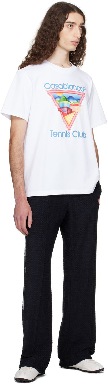 Tričko Casablanca Casablanca 'Tennis Club' Icon T-Shirt Biela | MPF25-JTS-001-01, 3