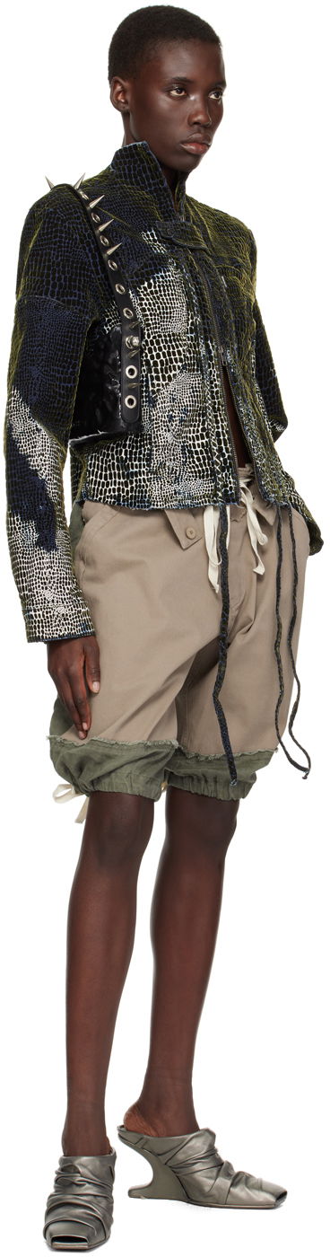 Šortky Ottolinger Ottolinger Drawstring Cargo Shorts Béžová | 0904201, 3