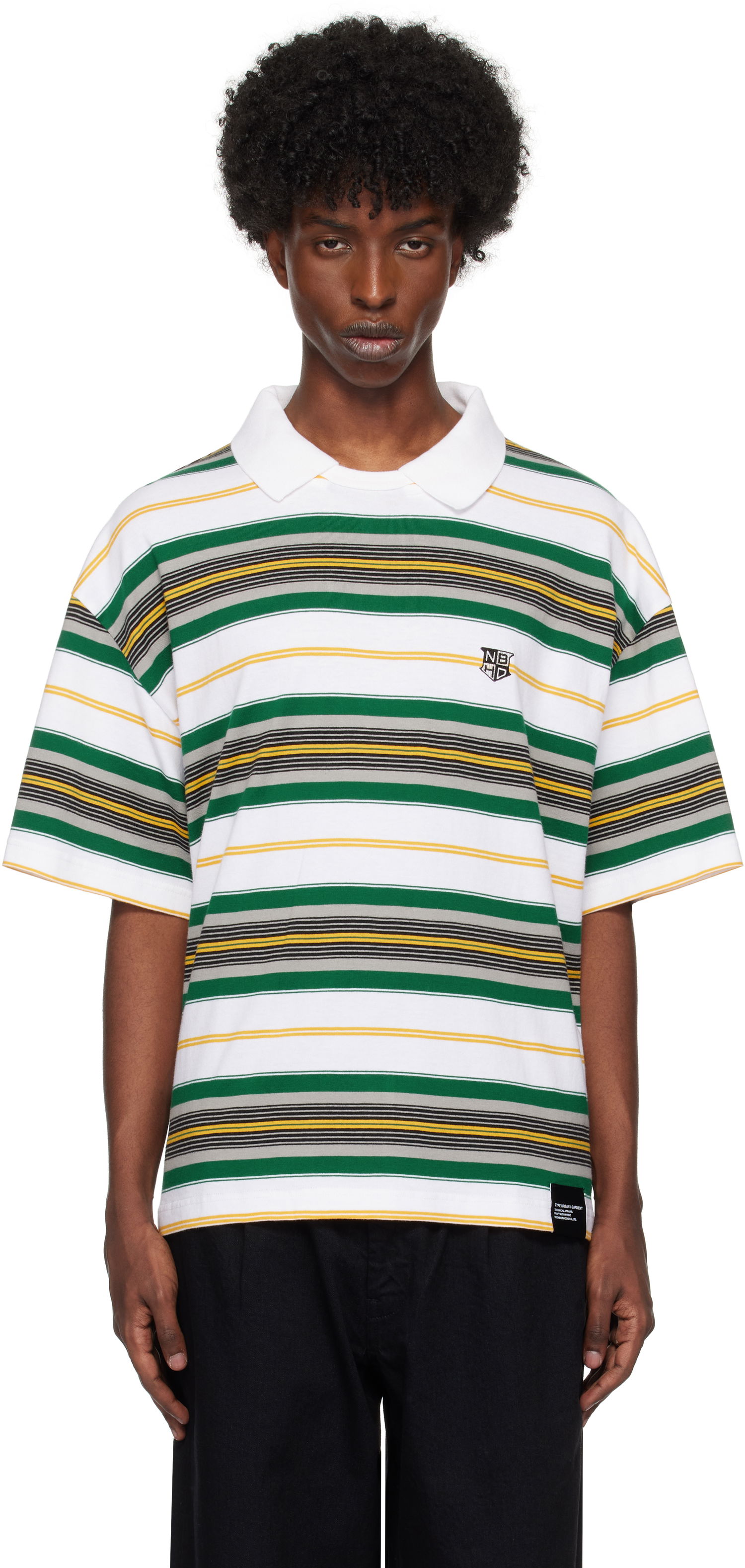 Polo tričko Neighborhood Crewneck Polo Shirt Zelené | 242FPNH-CSM13, 0
