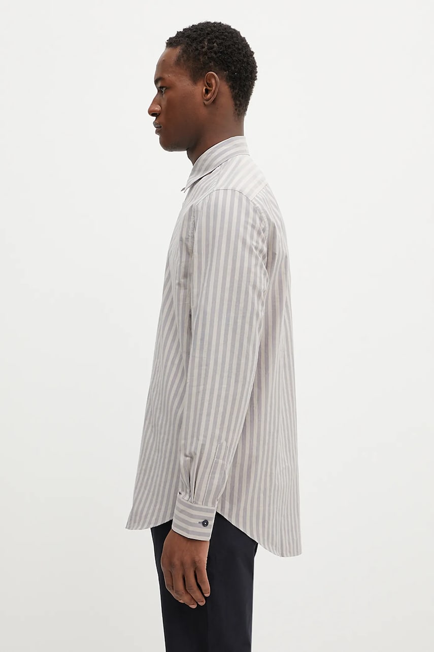 Košeľa Paul Smith Paul Smith Regular Fit Striped Shirt Šedá | M1R.901U.P02635, 1