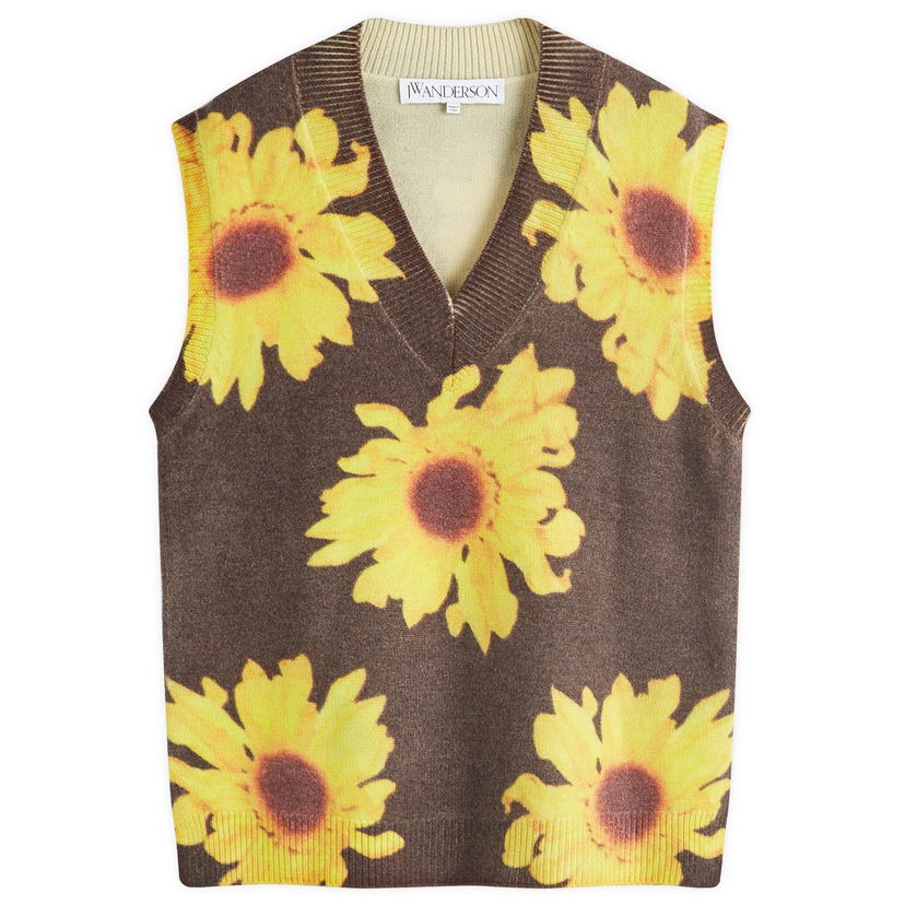 Sveter JW Anderson Printed Vest Hnedá | KW1305-YN0008-685