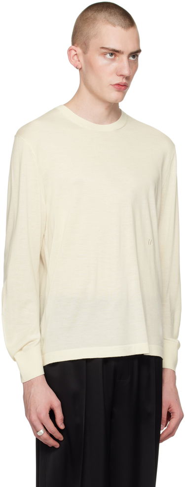 Sveter Helmut Lang Curved Sleeve Sweater Béžová | O01HM703, 1