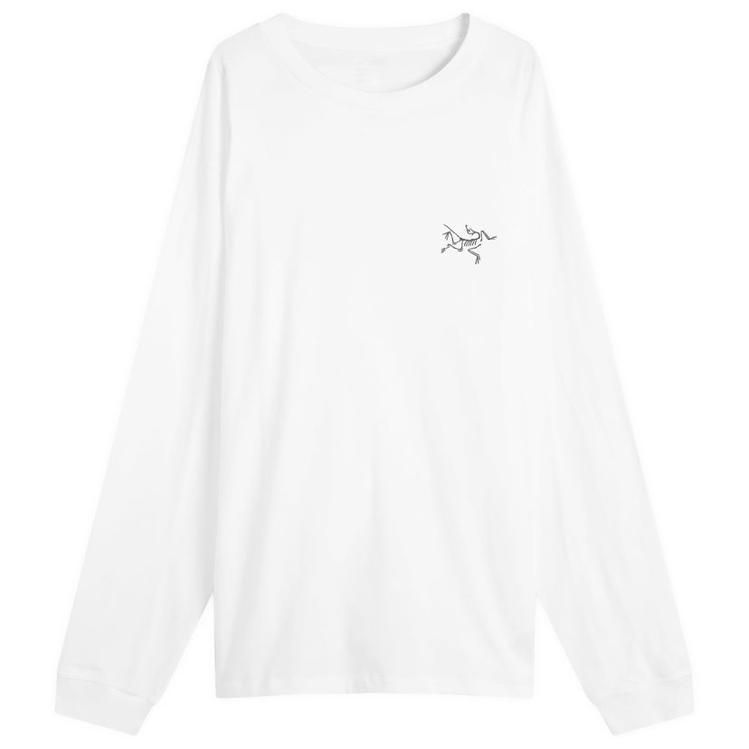 Tričko Arcteryx Kragg Cotton Long Sleeve T-Shirt, Size XX-Large Biela | X000009714-021939