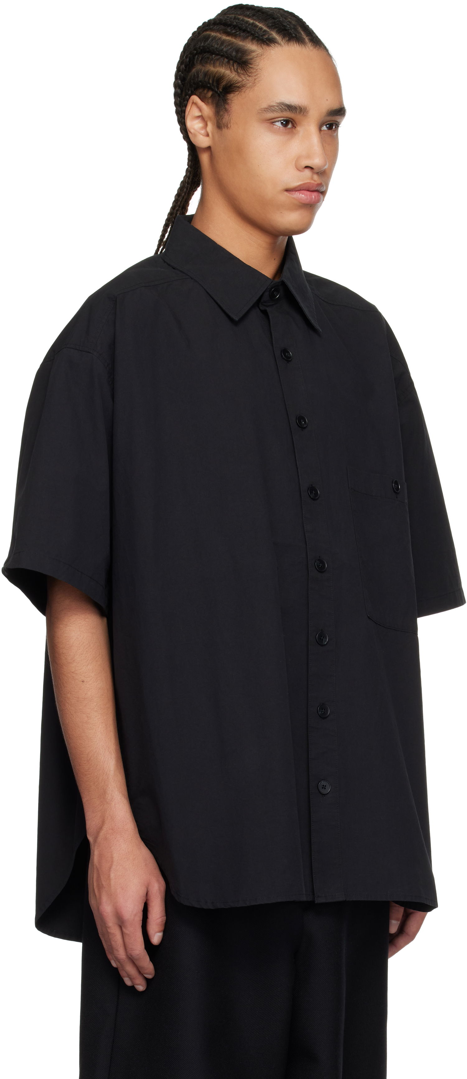 Košeľa Entire Studios Entire Studios Duper Short Sleeve Shirt Čierna | ESU-S25-2006-BL, 1