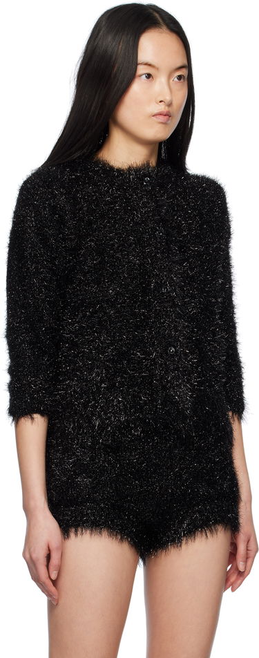 Overal Simone Rocha Simone Rocha Tinsel Knit Cardigan Čierna | PRMK2 0664, 1