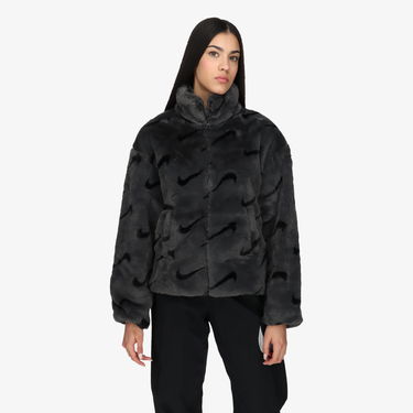 Bunda Nike Plush Jacket Čierna | DQ6842-070, 2