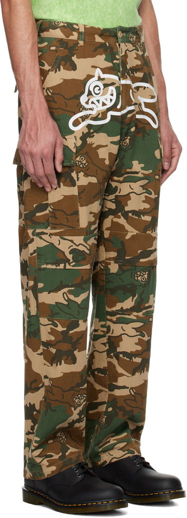 Cargo nohavice BBC IceCream ICECREAM Running Dog Woodland Camo Cargo Pants Zelené | IC24S36, 1
