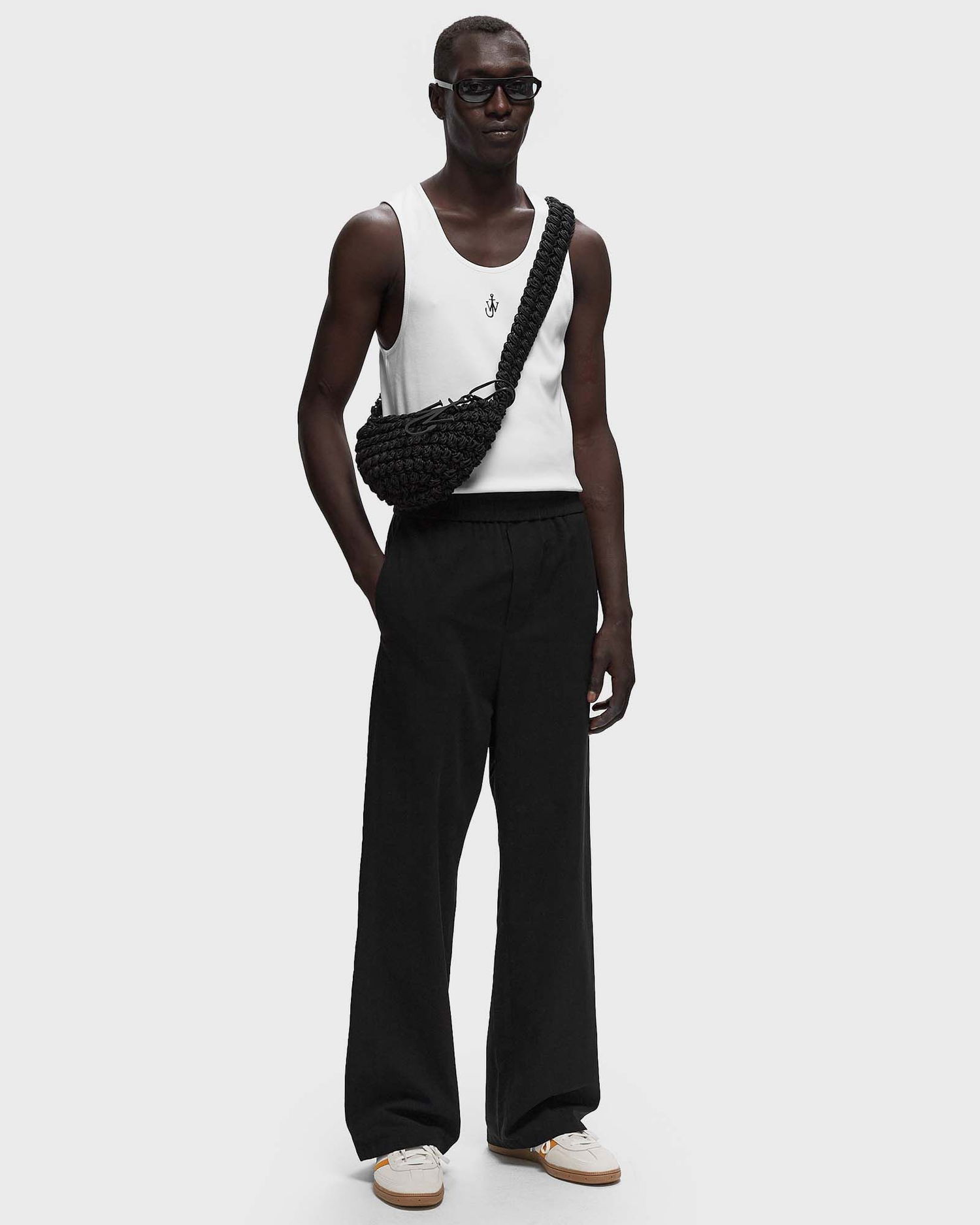 Tielko JW Anderson ANCHOR EMBROIDERY VEST Biela | JO0228-PG1512-001, 1