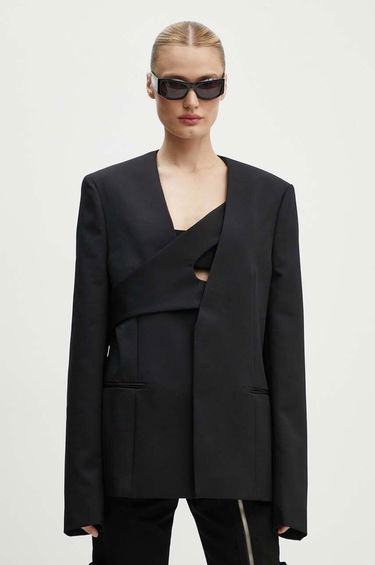 Kabáty HELIOT EMIL Black Cutout Wool Blazer Čierna | PREAW24.M.04.042.BLK01, 1