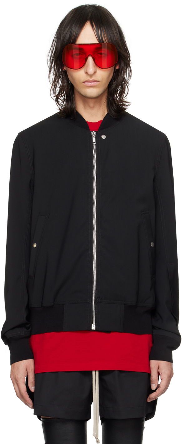 Bomber bunda Rick Owens Classic Flight Bomber Jacket Čierna | RU01D3782 WL, 0